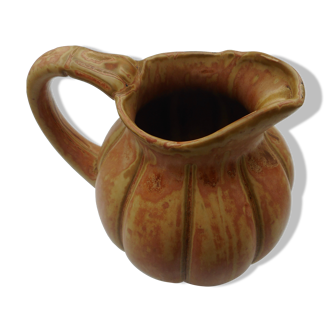 Ceramic pitcher pumpkin shape