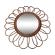 Rattan mirror, 60s
