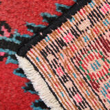 Vintage persian rug, handwoven oriental area carpet mat- 37x55cm