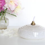 White Clichy glass hanging