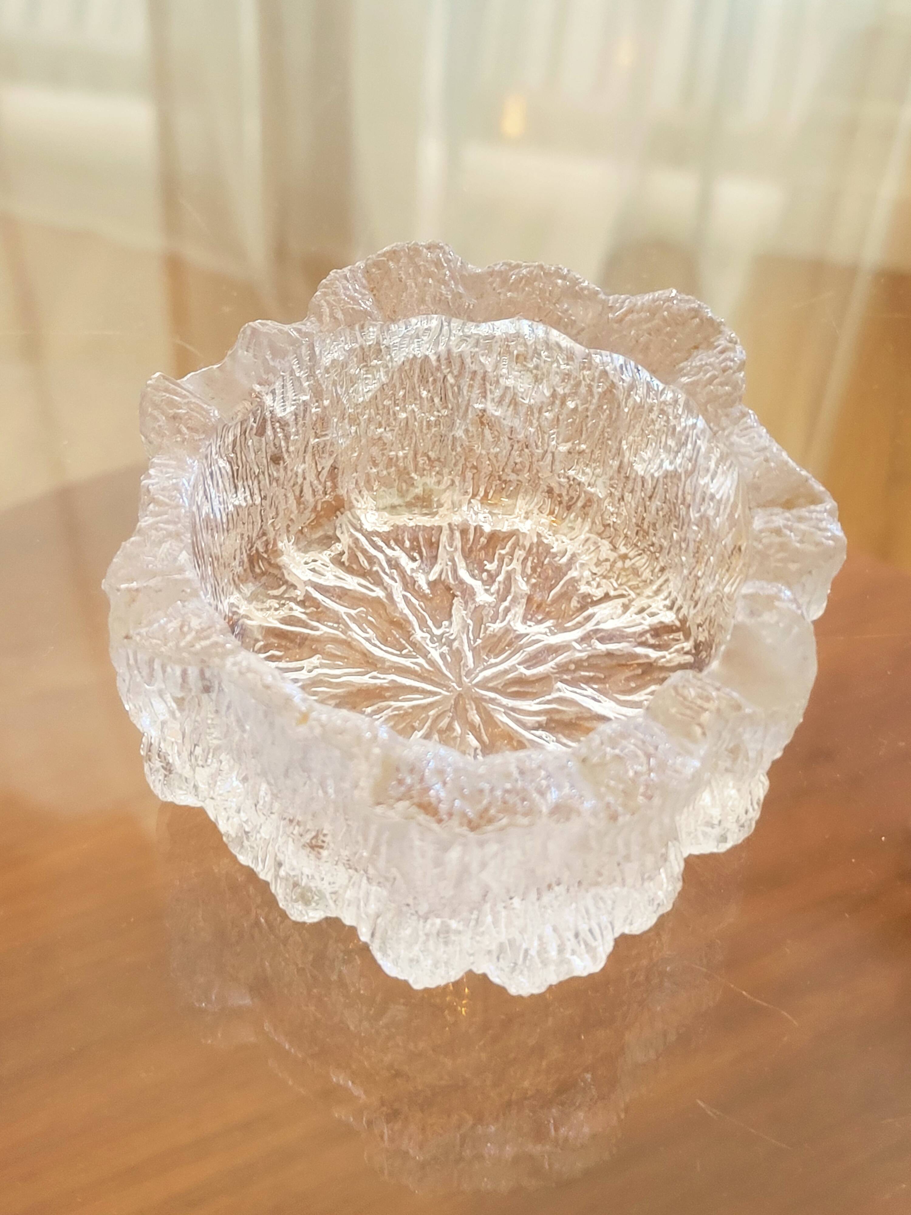 Small Glass Ashtray Bowl Tapio Wirkkala Iittala Finland Vintage
