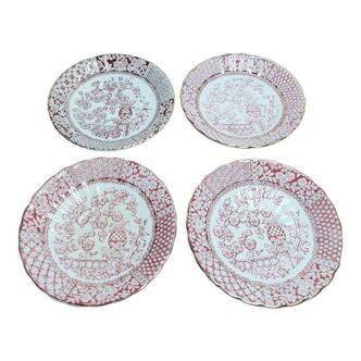 4 coupelles ou sous-tasses en porcelaine, Allerttons  Tokio, vintage anglais