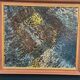 Grande huile sur toile suédoise originale – « Composition » par Valter Gibson