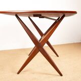 Vintage Scandinavian table, high and low, in teak by Frederik Kayser 1960.