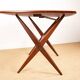 Table Scandinave Vintage, haute et basse, en Teck par Frederik Kayser 1960.