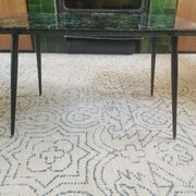 Vintage resin coffee table with a marble effect.