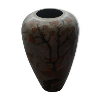 Vase en métal cloisonné