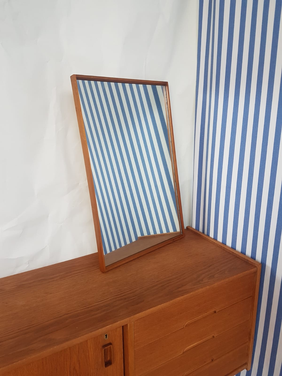 Miroir Alfred Cox danois retro 47,5x73,5cm