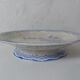 Ancienne assiette sur pied papillon, Terre de Fer Gien
