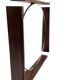 Mid-century teak table / wall mirror / vanity, Italy 1960s