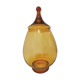 Apothecary pot, vintage XXL candy in 70s amber glass