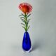 BLUE SOMMERSO VASE, MURANO GLASS, ITALY, 1970
