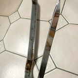 4 vintage folding chairs in chrome