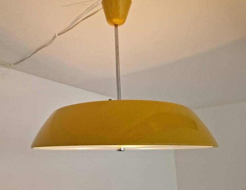 Midcentury Rare UFO Pendant Napako, 1970s