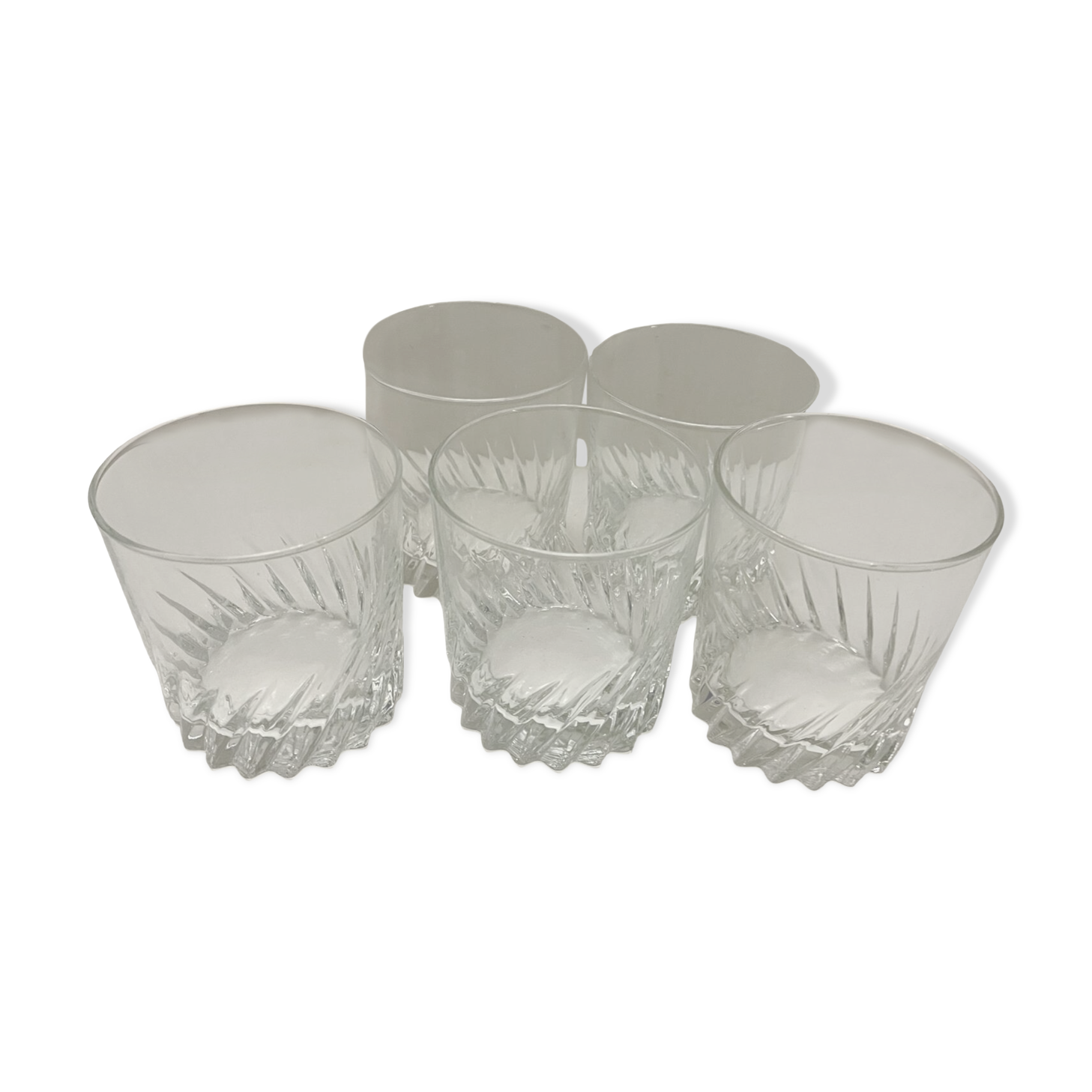 5 whiskey glasses