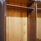 Art Deco wardrobe veneered in walnut burl.