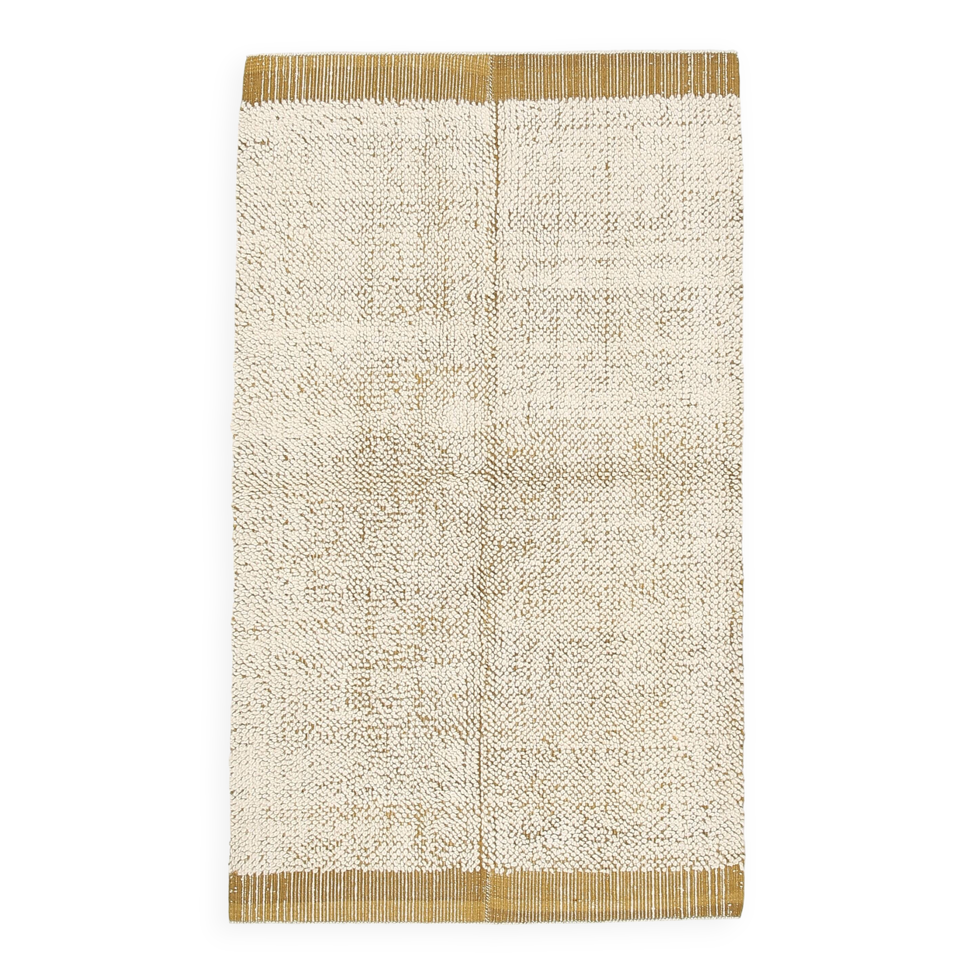 Dark Mustard Beige Ethnic Vintage Rug, 130x215Cm