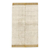 Tapis ethnique vintage beige moutarde foncé, 130 x 215 cm