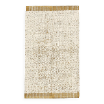 Dark Mustard Beige Ethnic Vintage Rug, 130x215Cm
