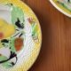 Trio assiettes barbotines poire