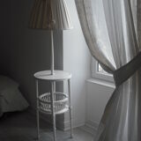 Bedside table with lamp