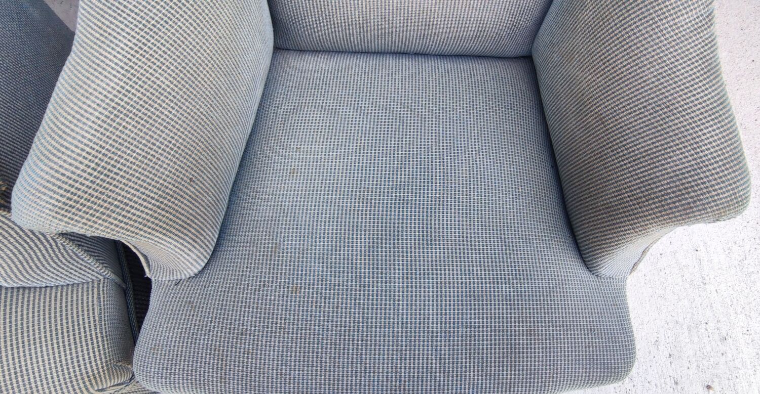 Pair of toad armchairs