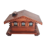 Swiss wooden chalet cigarette storage, mountain chalet