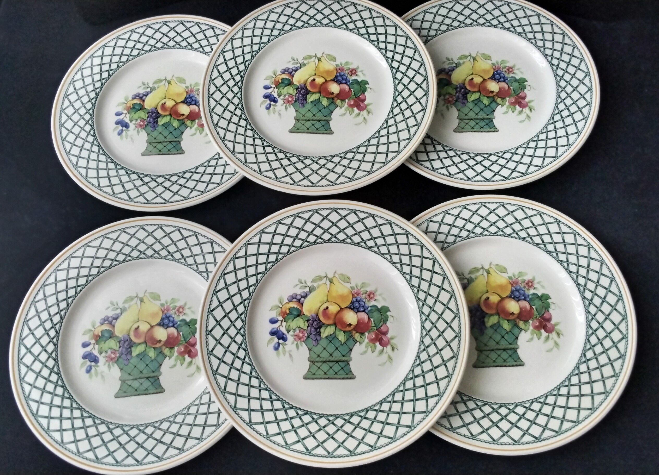 6 dessert plates Villeroy Boch Model Basket