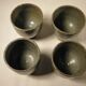 Enamelled stoneware tea set