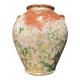 Ancient terracotta pottery jar from the 19th century.