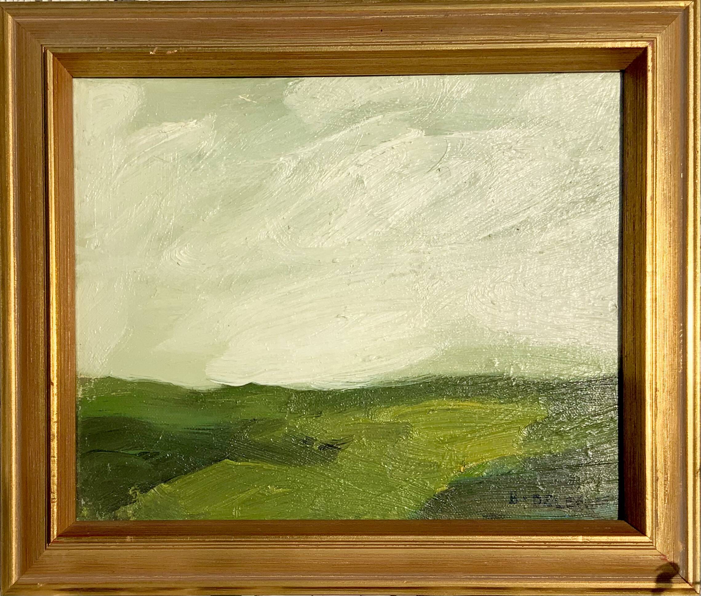 Small Vintage Oil On Canvas Landscape signed by artist B.Delefors