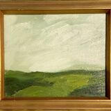 Small Vintage Oil On Canvas Landscape signed by artist B.Delefors