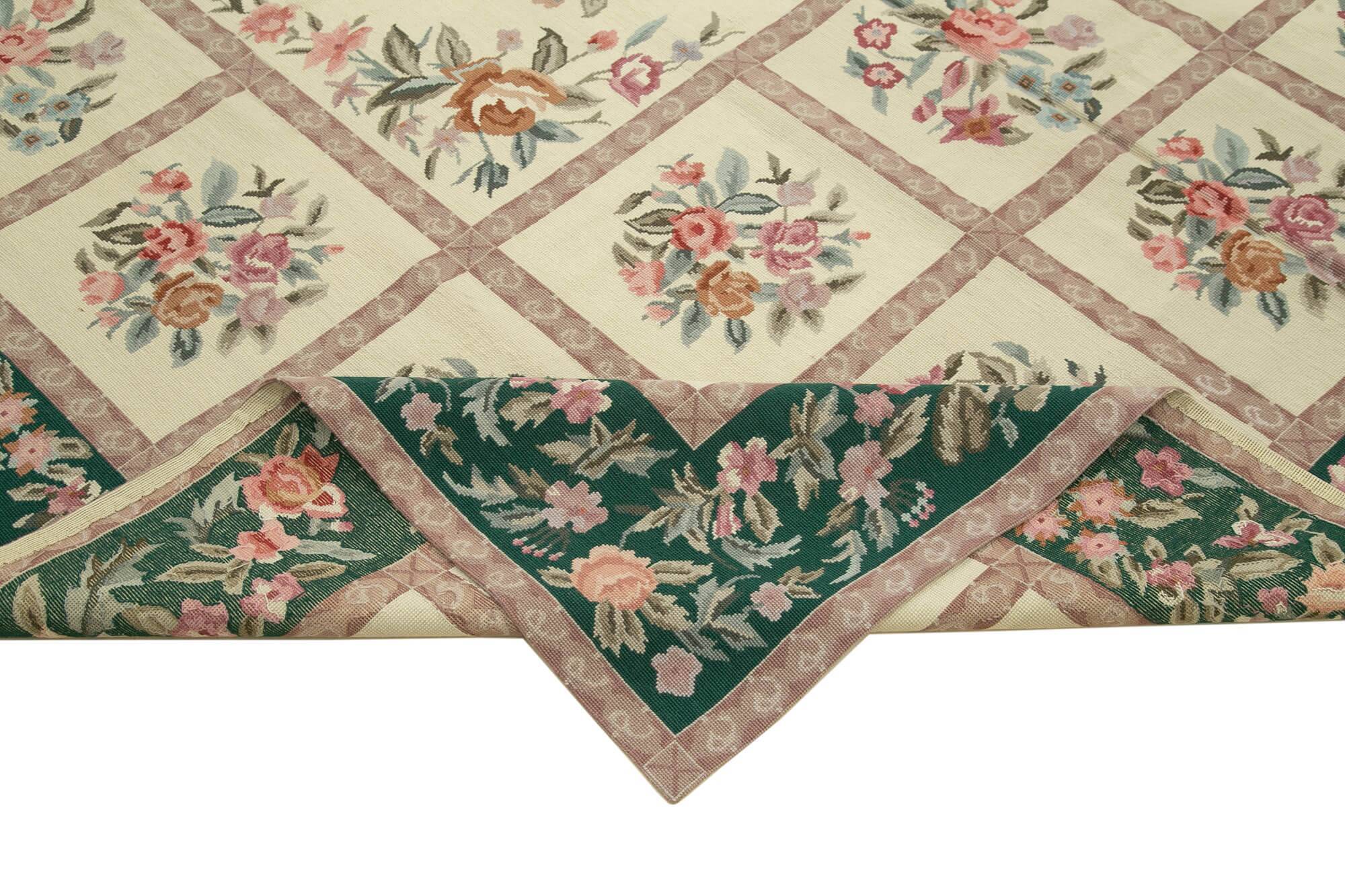 Handmade Vintage Flatweave Needlepoint Kilim 241 cm x 300 cm