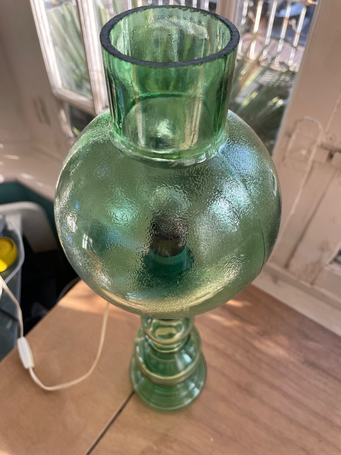 Spectacular Italian glass lamp