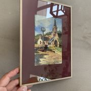 Old watercolor, Pont Christ chapel 1932