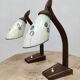 Pair of midcentury modern wooden desk lamp set table lamp