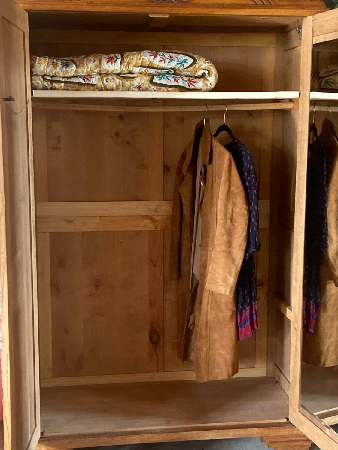 Small Art Deco period removable wardrobe