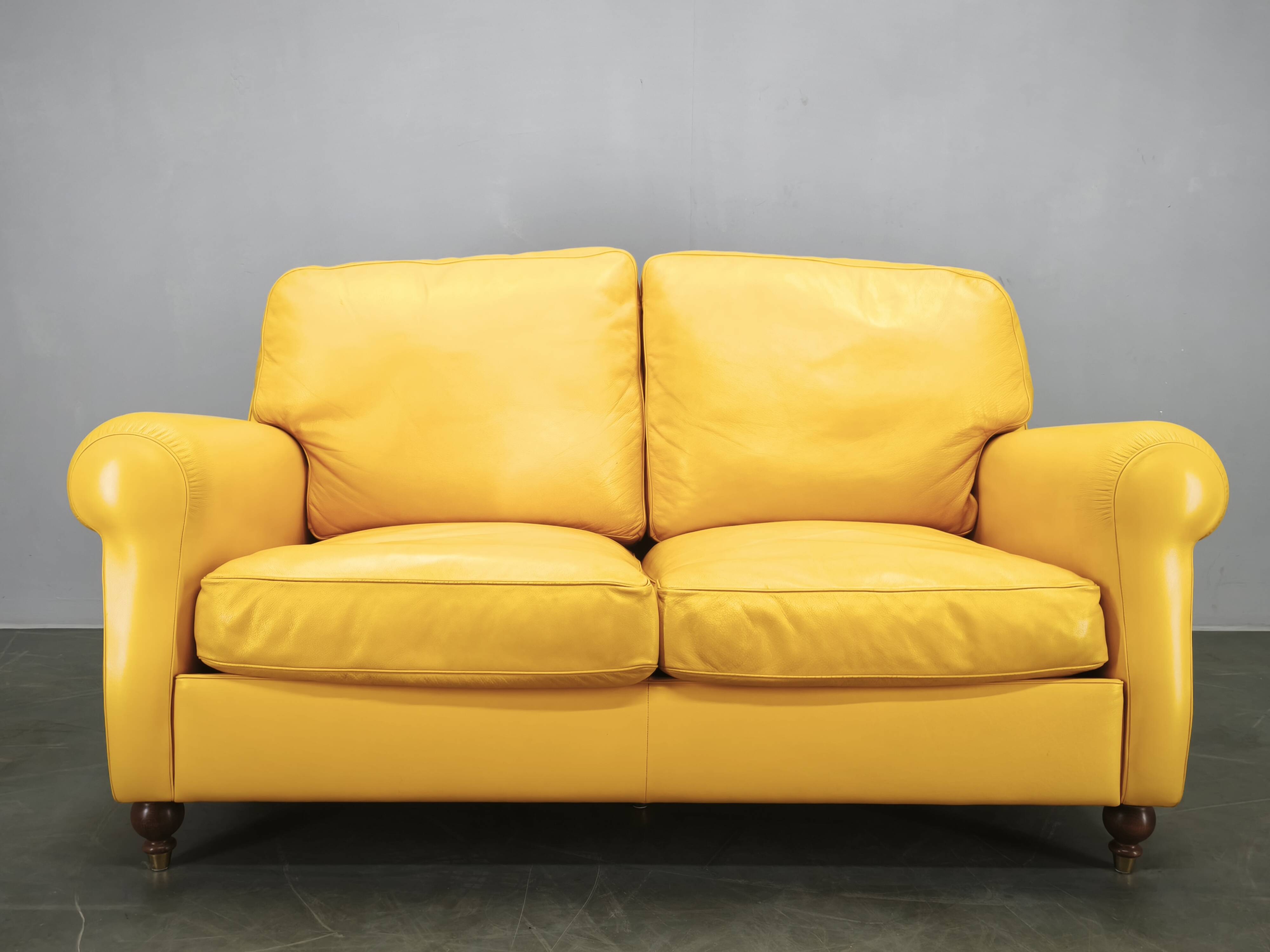 Poltrona Frau George Leather Sofa, Italy, 1992, Labeled
