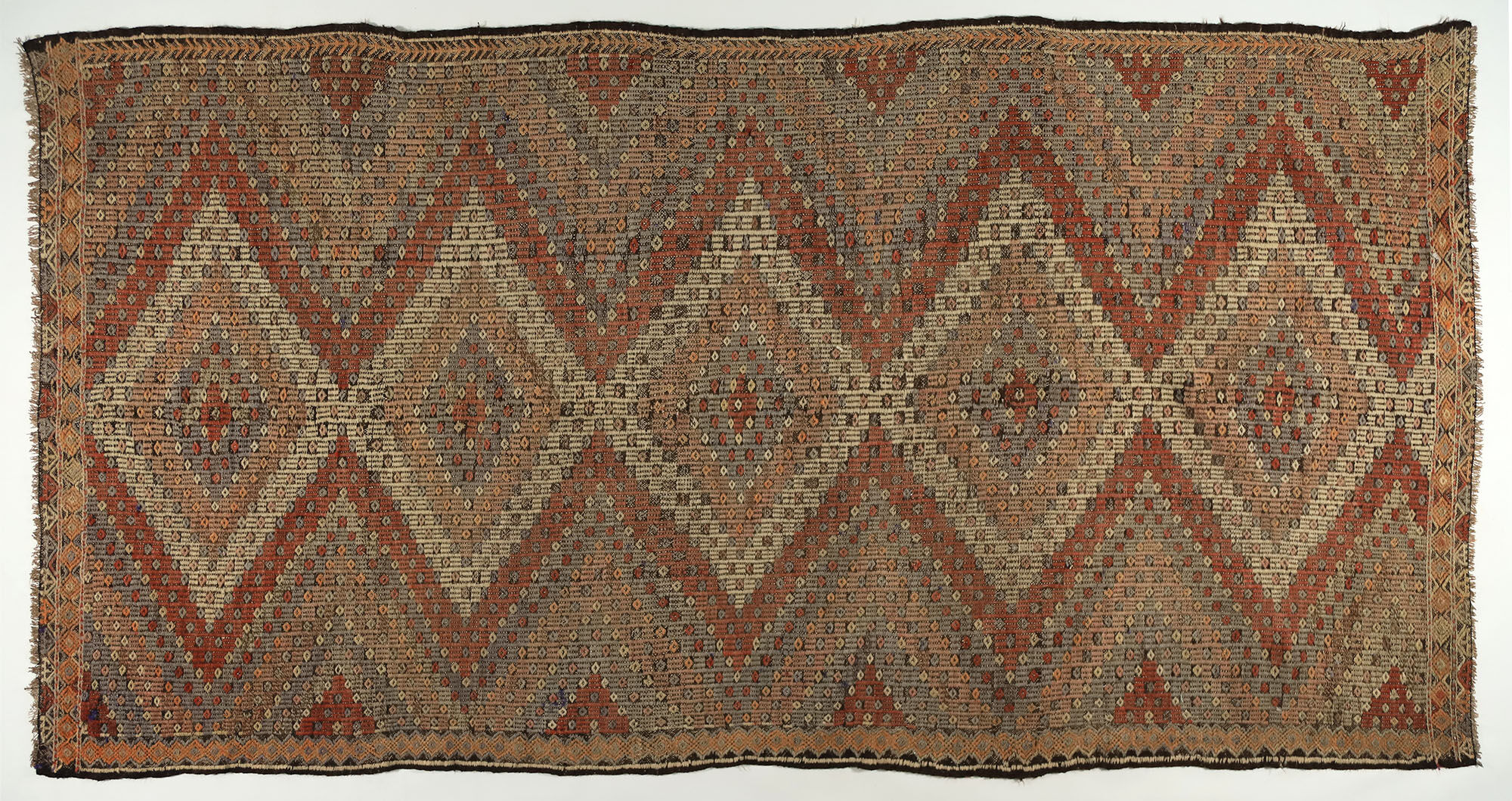 Anatolian handmade kilim rug 330 cm x 165 cm