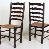 Six chaises de pays du début du 20e siècle