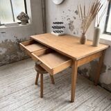 Oak veneer desk 1950