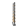 Étagère Séverin 2 chêne et acier noir mat