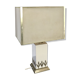 Lampe vintage laque et laiton