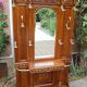 Napoleon III wardrobe in walnut from the late 19th century.