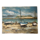 Marine Oil on panel Brittany Trestel beach