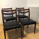 Série de 4 chaises vintages style scandinave