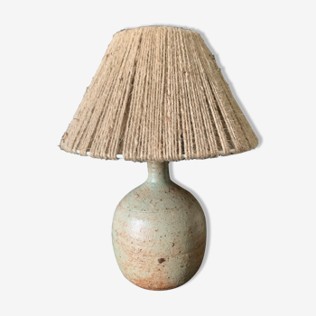 Lampe en grès pyrite