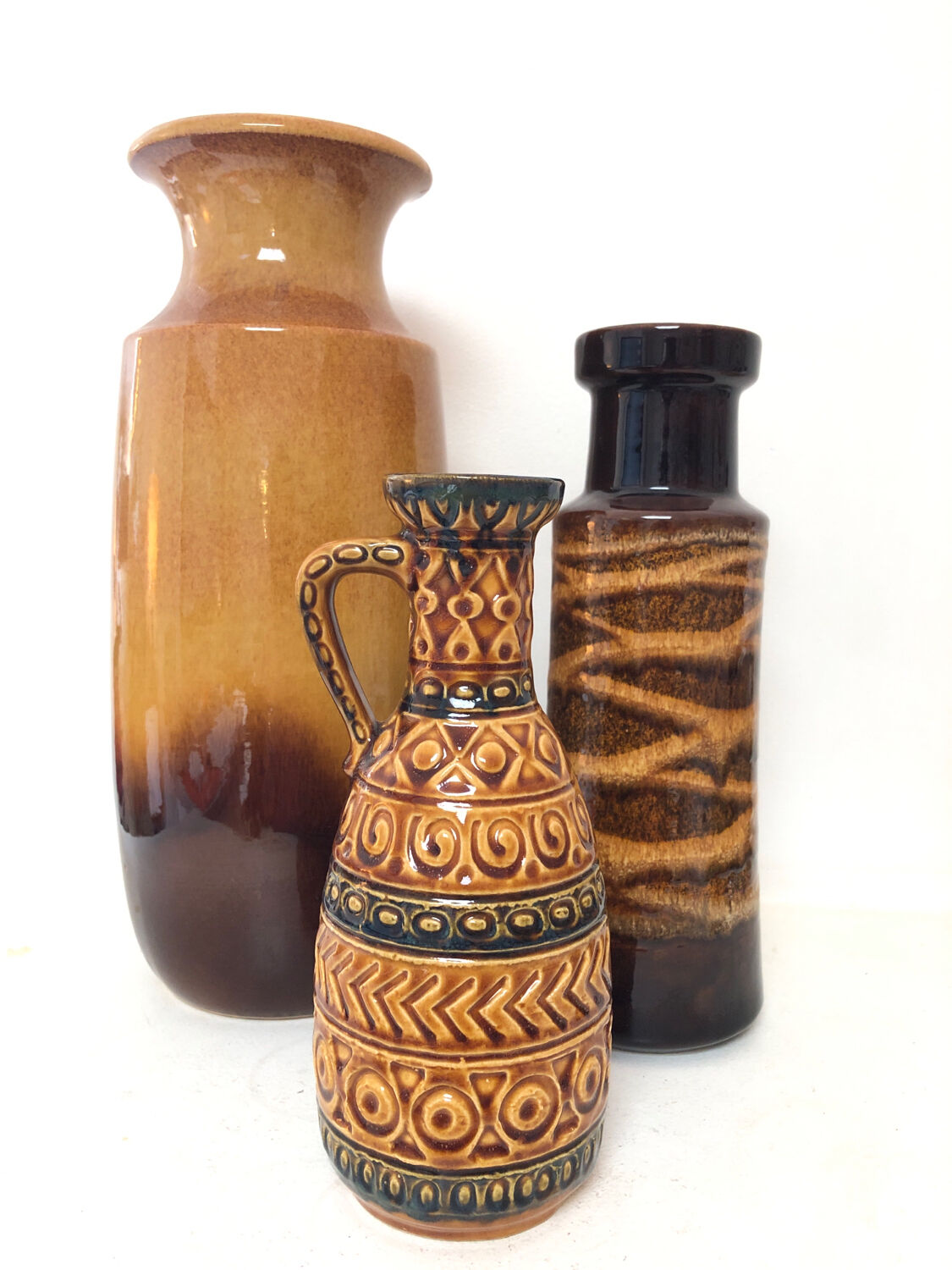 Composition 3 German vases W. Germany, 1970