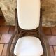 White terry fabric rocking chair