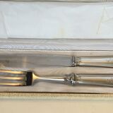 Silver metal service cover